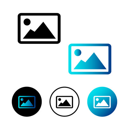 Abstract Picture Icon Illustration, can be used for business designs, presentation designs or any...