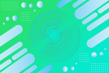 Gradient green blue geometric background, you can use it in your business designs, presentation designs or any suitable designs.のイラスト素材