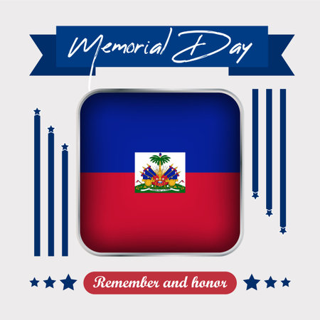 Haiti Memorial Day Vector Illustrationのイラスト素材