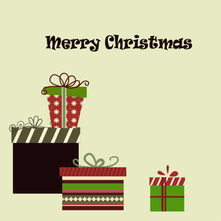 Meery Christmas background with gifts on darkのイラスト素材