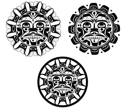 Vector illustration of the sun symbolのイラスト素材