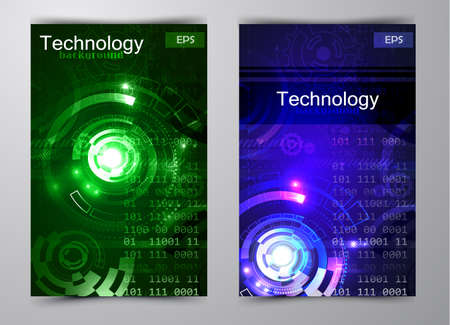 Abstract technology backgroundのイラスト素材