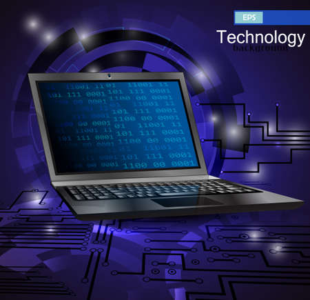 vector laptop isolatedのイラスト素材