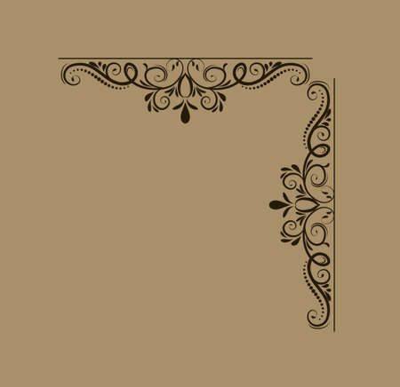 Swirl floral designのイラスト素材