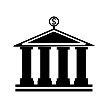 banking building vector iconのイラスト素材