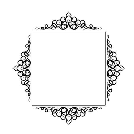 Vintage baroque frameのイラスト素材