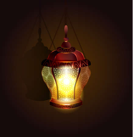 Ramadan Kareem arabic lanternのイラスト素材