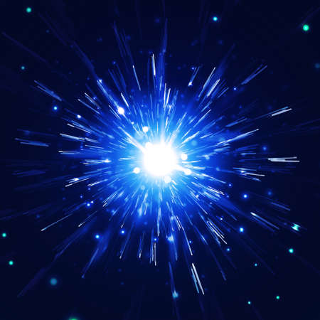 abstract vector background firework blowup om darkのイラスト素材