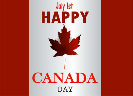 Canada flag the national day of Canadaのイラスト素材