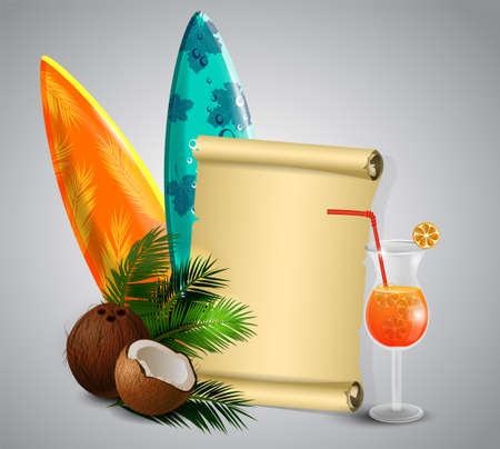 Coconut tropical nut fruitのイラスト素材