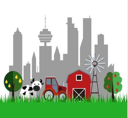 Eco living Infographicのイラスト素材