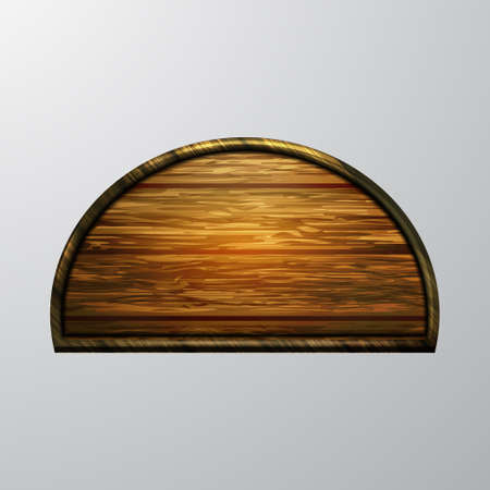 Wooden signboard illustration.のイラスト素材