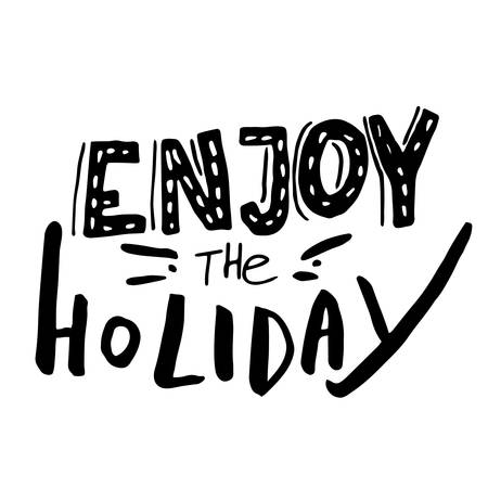 Christmas hand lettering signature.のイラスト素材
