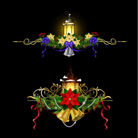 Christmas elements for your designsのイラスト素材