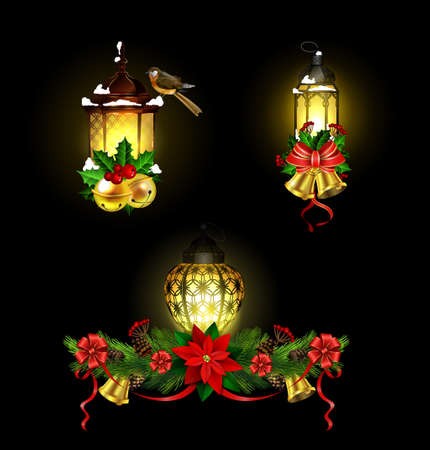 Christmas elements for your designsのイラスト素材