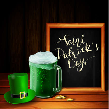 St. Patrick s Day vector greeting cardのイラスト素材