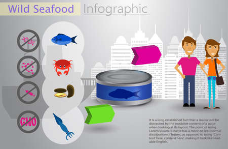 Cool vector flat design of fishing boat with crewのイラスト素材