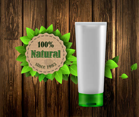 White tube mock-up for creamのイラスト素材