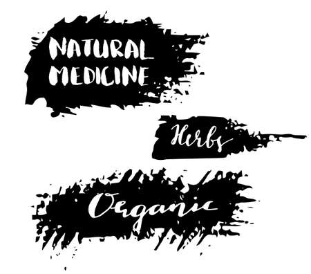 Grunge splash banner setのイラスト素材