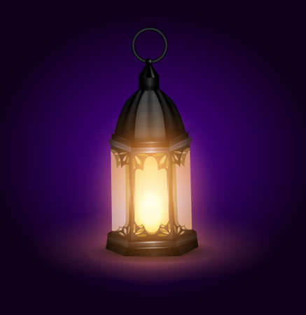 Arabic lantern vector illustrationのイラスト素材
