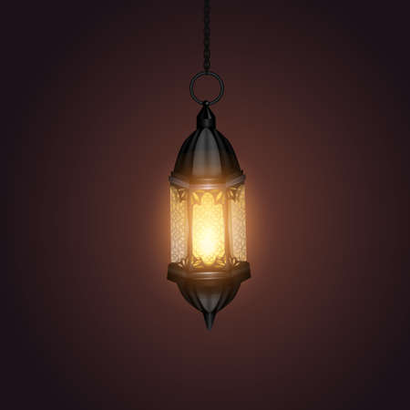 Arabic lantern vector illustrationのイラスト素材