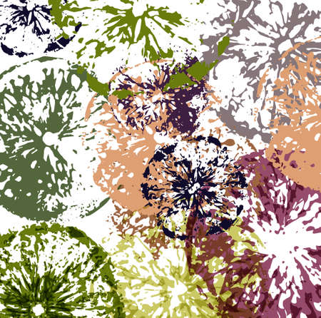 Fresh lemons backgroundのイラスト素材