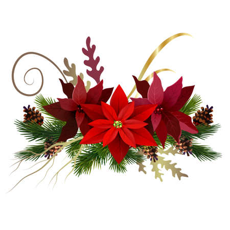 Christmas decoration isolated on white background vectorのイラスト素材