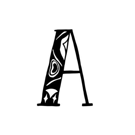 Vector hand drawn typefaceのイラスト素材