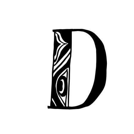 Vector hand drawn typefaceのイラスト素材