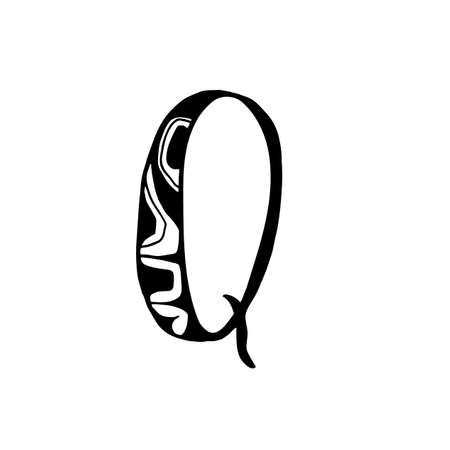 Vector hand drawn typefaceのイラスト素材