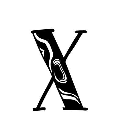 Vector hand drawn typefaceのイラスト素材