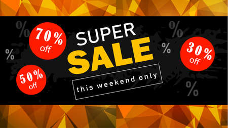 Sale banner template design vectorのイラスト素材