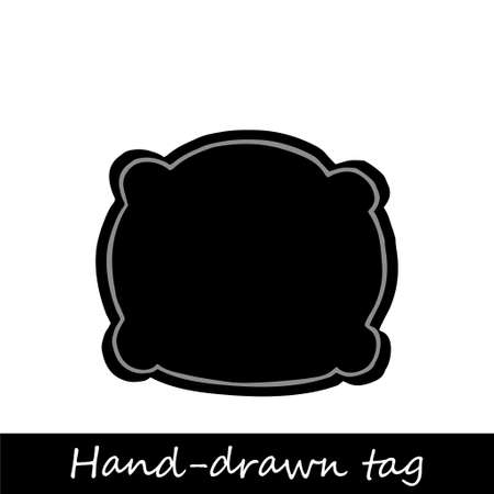 Hand drawn vector handmade, craft knitting and art labelsのイラスト素材