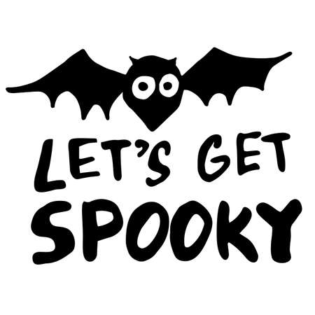 Happy halloween. Hand drawn creative calligraphyのイラスト素材