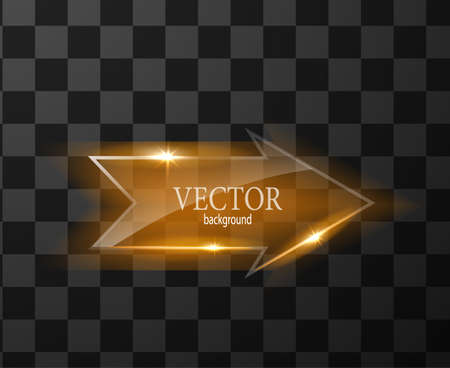 Glass vector button plane arrow. Easy editable background vectorのイラスト素材