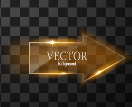 Glass vector button plane arrow. Easy editable background vectorのイラスト素材