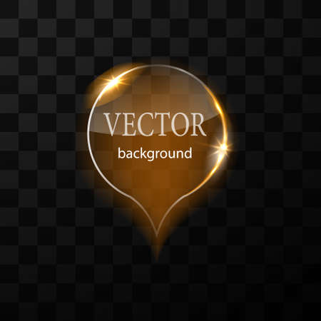 Glass vector button plane spike bubble. Easy editable background vectorのイラスト素材