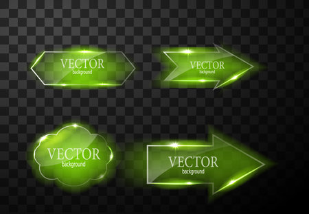 Glass vector button plane. Easy editable backgroundのイラスト素材
