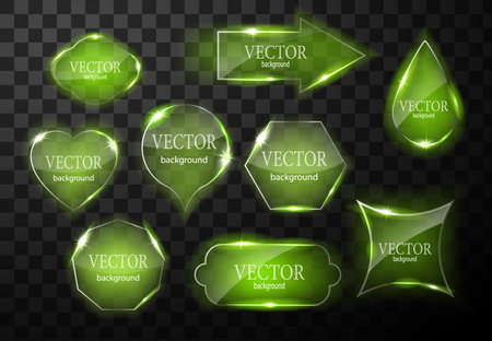 Glass vector button plane. Easy editable backgroundのイラスト素材