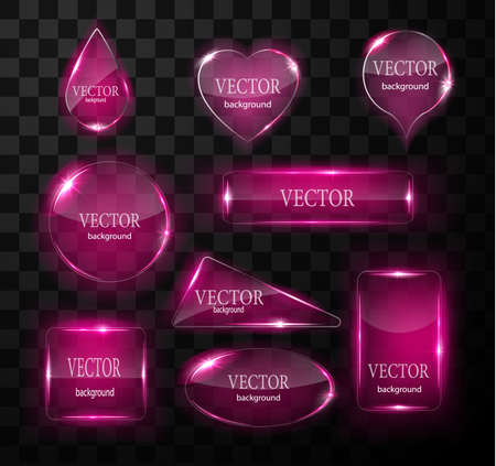 Glass vector button plane. Easy editable backgroundのイラスト素材