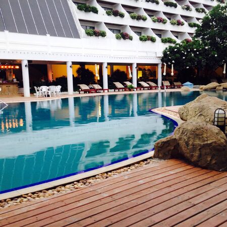 Hotel and poolの素材
