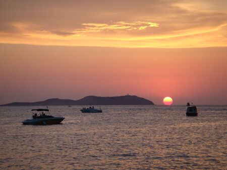 Ibiza sunsetの写真素材