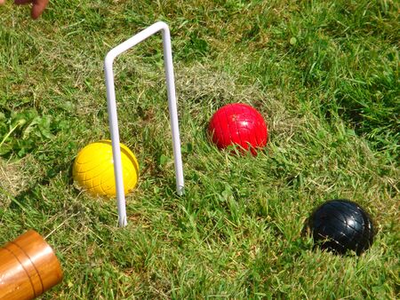 croquet gameの写真素材