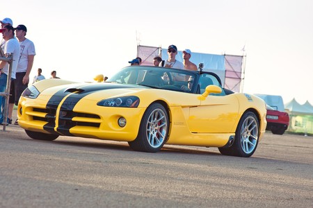 SEVASTOPOL, UK - 06 August: Luxury car racing DODGE VIPER, International Festival Autoexotics, August 06, 2010 in Sevastopol, Ukraine.のeditorial素材