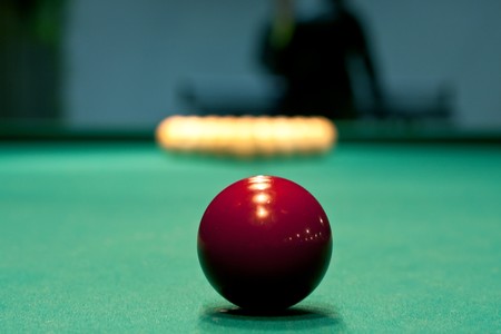 arrangement of balls to play Russian billiardsの写真素材