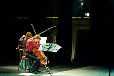 SEVASTOPOL, UKRAINE - 19 April: The group performed Beethoven Duo at the festival South Window....