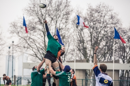 Paris, France - 13 January: Rugby game のeditorial素材