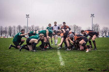Paris, France - 13 January: Rugby game のeditorial素材