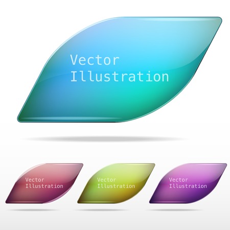 Abstract background with glass vector speech bubble. Trendy colors. Premium design.のイラスト素材