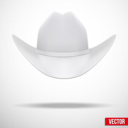 Background of White cowboy hatのイラスト素材